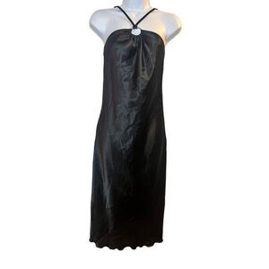 NWT Bebe Satin Criss Cross Strap Dress Size XS